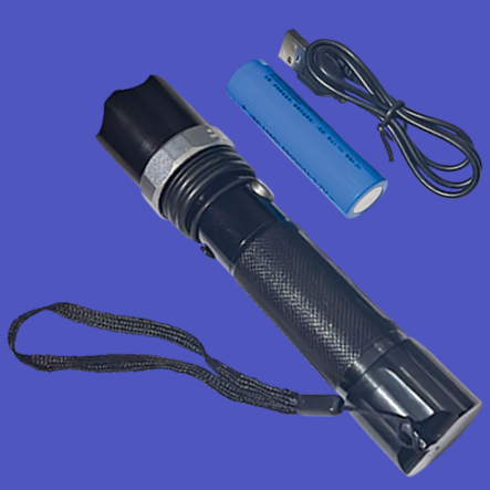 lampara led recargable en color negro recargable